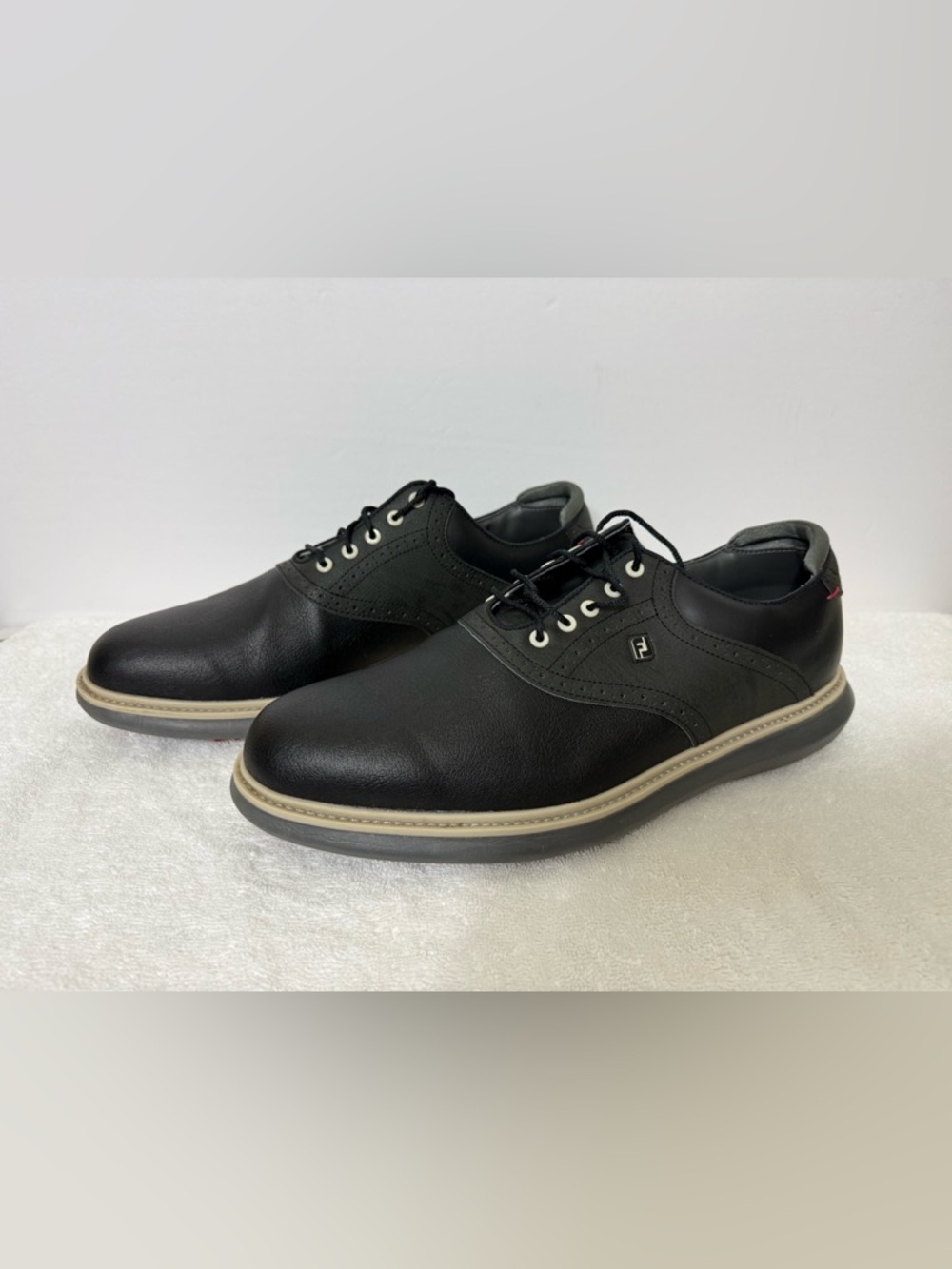 FootJoy Traditions Black Leather Golf Shoes